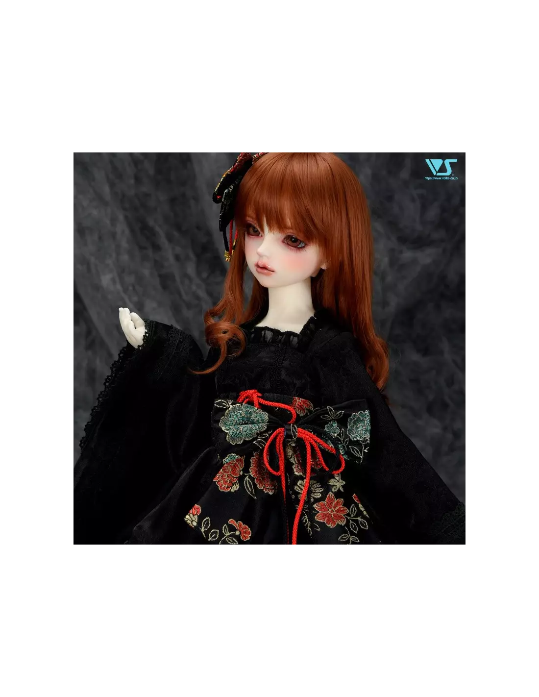 Maiden night-colored kimono