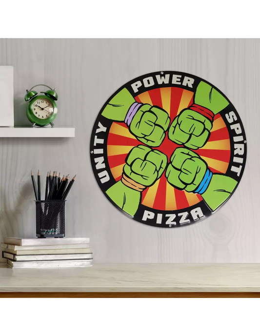 Teenage Mutant Ninja Turtles panneau métal Pizza Power